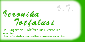 veronika totfalusi business card